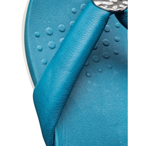 Vionic Womens 9 Lida Thong Post Sandal Arch Support Nile Blue Flip-flops - Picture 9 of 10